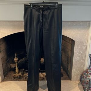 Maje Black Leather Pants